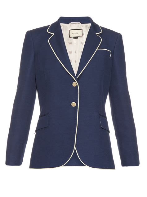 replica gucci blazer|gucci fitted silk blazer women.